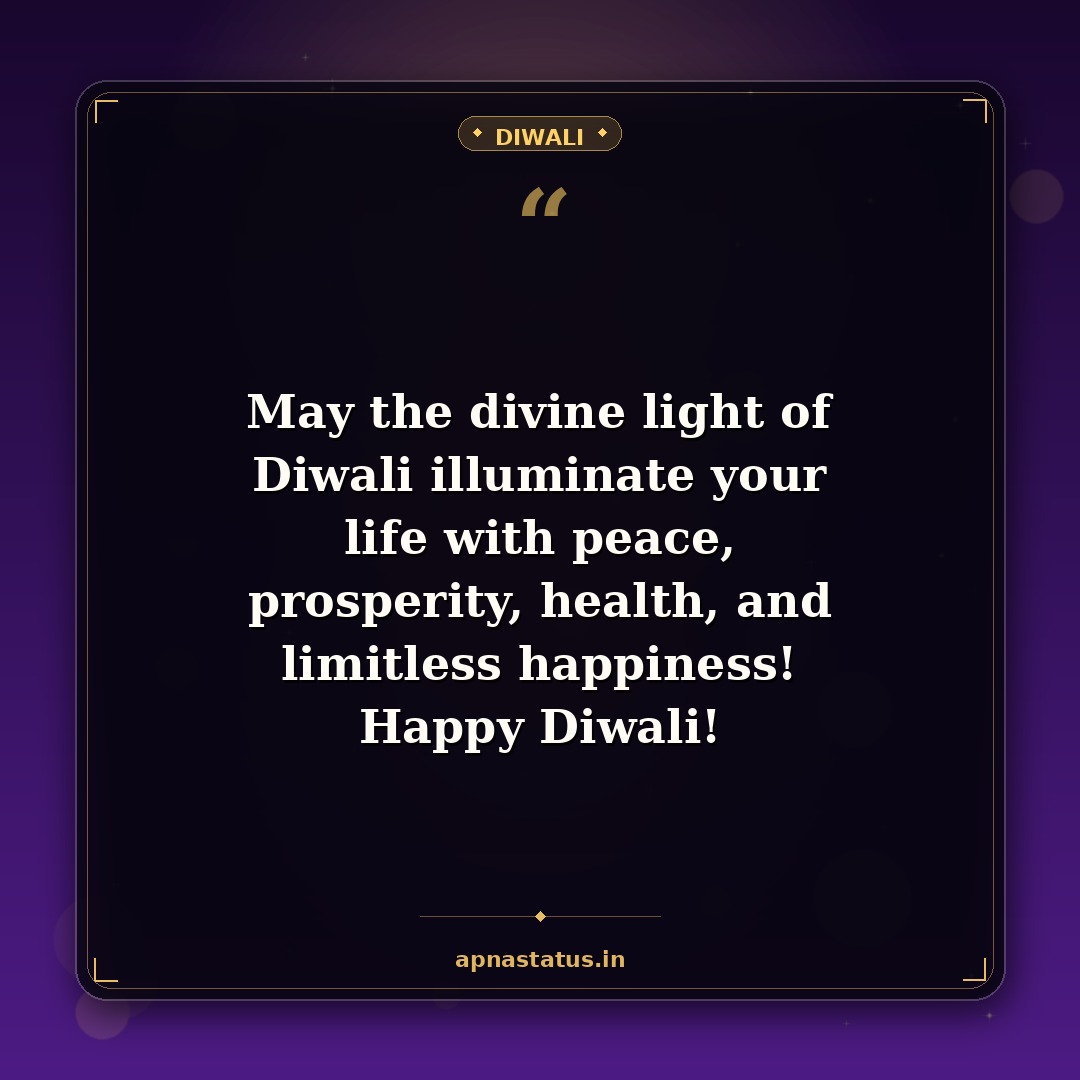 Diwali status image card