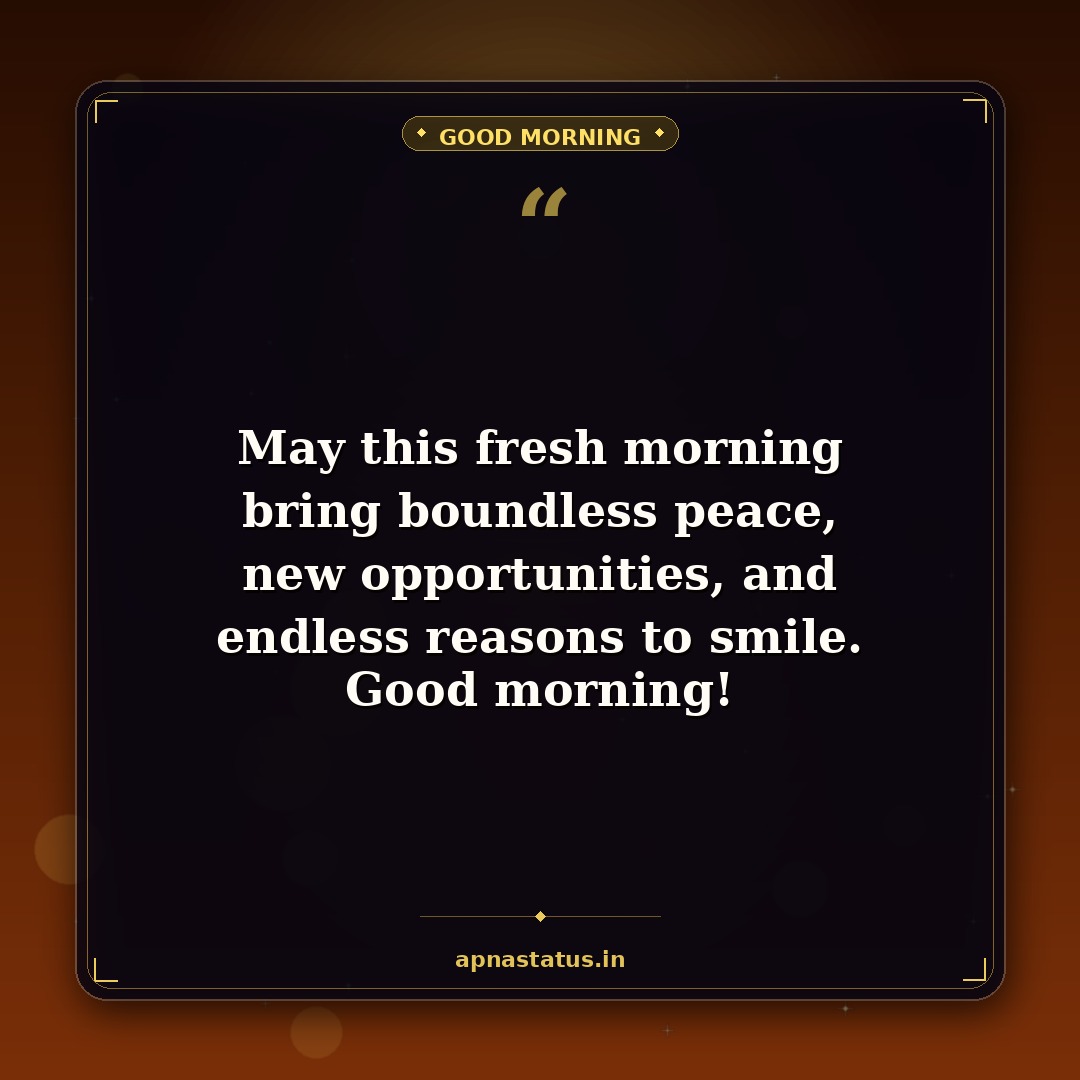 Good Morning Wishes status image card