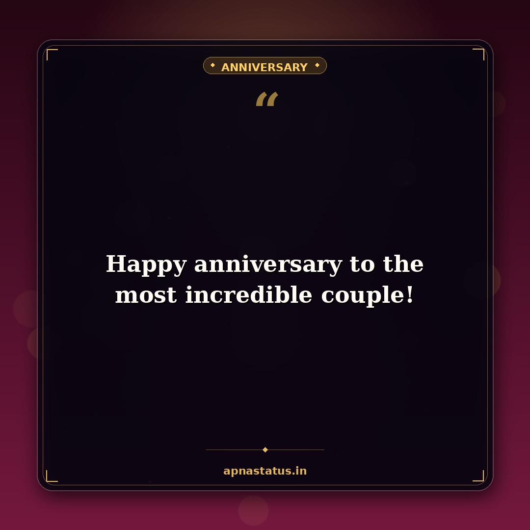 Wedding Anniversary Wishes status image card